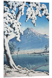 Quadro em PVC Fuji depois da neve na Baía de Tagonoura - Kawase Hasui