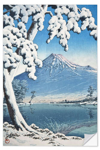 Wall sticker Fuji after the snow in Tagonoura Bay