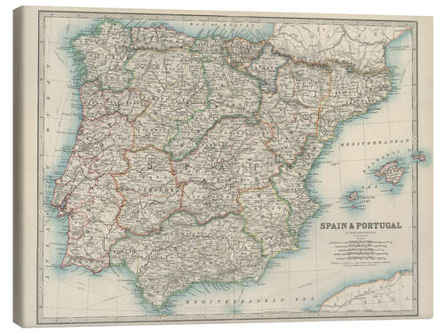 Canvas print Spain, Portugal 19th century