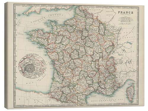 Canvas print France 19th century