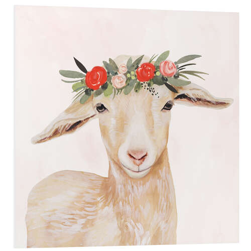 Foam board print Garden goat I