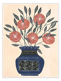 Tableau  Vase avec des fleurs I - Melissa Wang