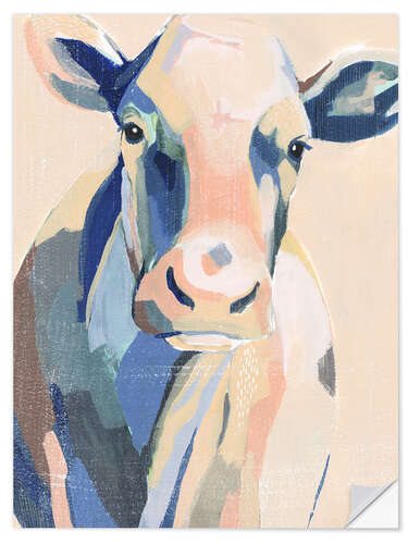 Wall sticker Beige cow I