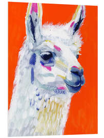 Hartschaumbild Pop Art Lama