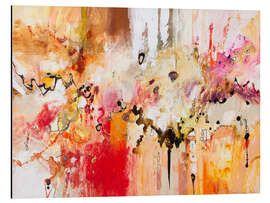 Magnettafel Rot, Weiß &amp; Gold II