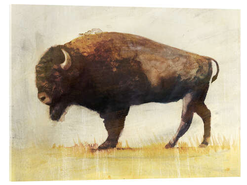 Tableau en verre acrylique Bison I