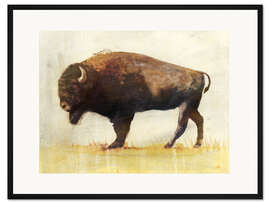 Gerahmter Kunstdruck Bison I