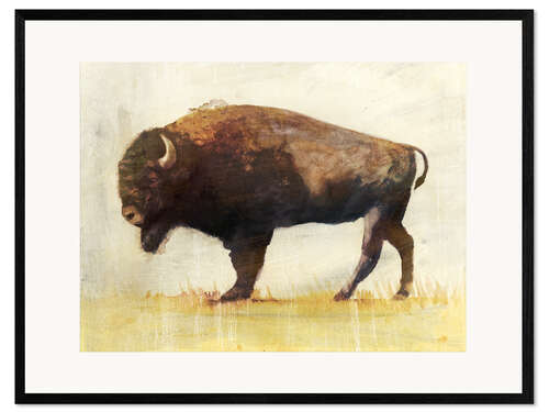 Framed art print Bison I