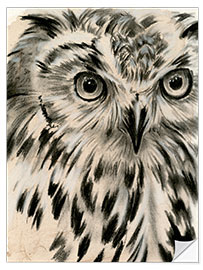 Selvklebende plakat Owls portrait II