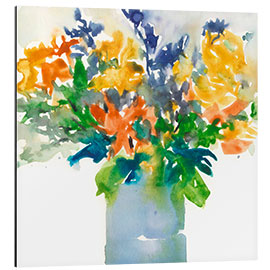 Obraz na aluminium A Colourful Watercolour Bouquet