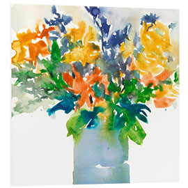 Obraz na PCV A Colourful Watercolour Bouquet