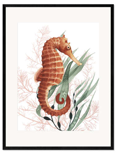 Innrammet kunsttrykk Treasures of the sea horse I