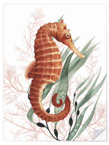 Naklejka na ścianę Treasures of the sea horse I