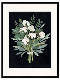 Plakat artystyczny premium w ramie Paper bouquet II