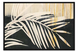 Gerahmter Kunstdruck Abstraktes Palmenblatt