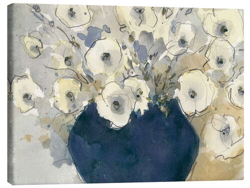 Canvas print White flowers study