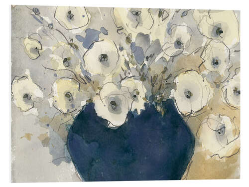 Foam board print White flowers study