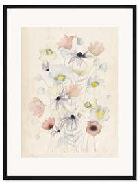 Gerahmter Kunstdruck Aquarell Potpourri II
