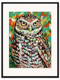 Gerahmter Kunstdruck Feder-Freunde II