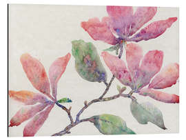 Tableau en aluminium Branche fleurie I