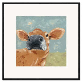 Framed art print Cow on a farm