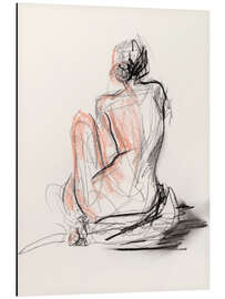 Magnettafel Weiblicher Rückenakt II