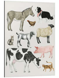 Magnettafel Bauernhof Tiere IV