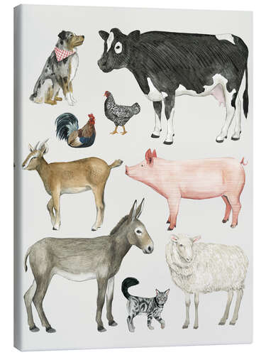 Canvas print Farmyard family III