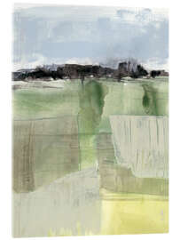 Acrylic print Sage field II
