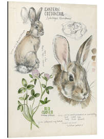 Magnettafel Hase und Klee (englisch)