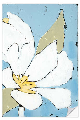 Selvklebende plakat White Tulip Triptych III