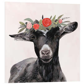 Foam board print Garden goat III