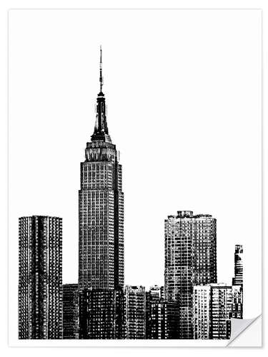 Selvklebende plakat New York III