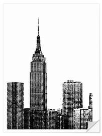 Selvklæbende plakat New York III