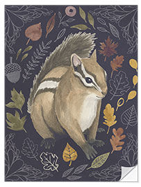 Wall sticker Squirrel in the foliage