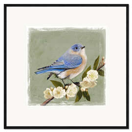 Framed art print Bird on a branch II