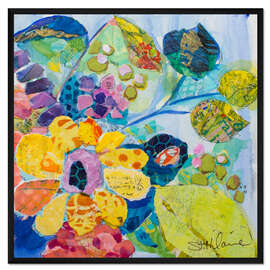 Gerahmter Kunstdruck Kräftige Blüten I