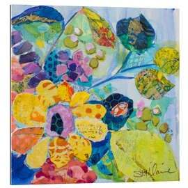 Tableau en plexi-alu Fleurs vives I