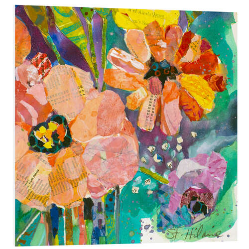 Foam board print Strong flowers III