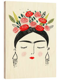 Wood print Frida Kahlo&#039;s dreams I