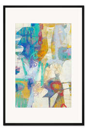 Gerahmter Kunstdruck Buntes Chaos I