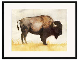 Gerahmter Kunstdruck Bison II