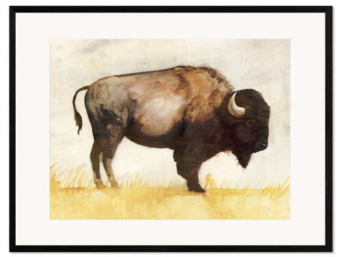 Impresión de arte enmarcada Bisonte II