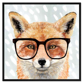 Gerahmter Kunstdruck Vieräugiger Waldbewohner I