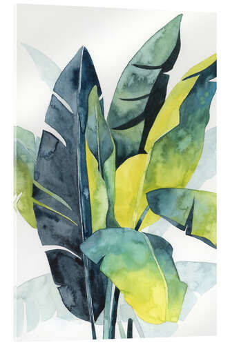 Tableau en verre acrylique Composition de palmiers II