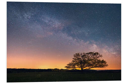 Cuadro de PVC Cielo estrellado y vía láctea en el harz.