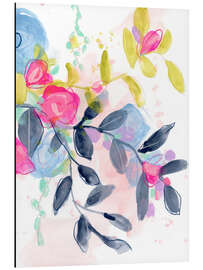 Magnettafel Verspielte Blütenkomposition I