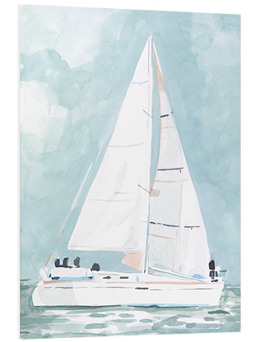 Foam board print Small sailboat