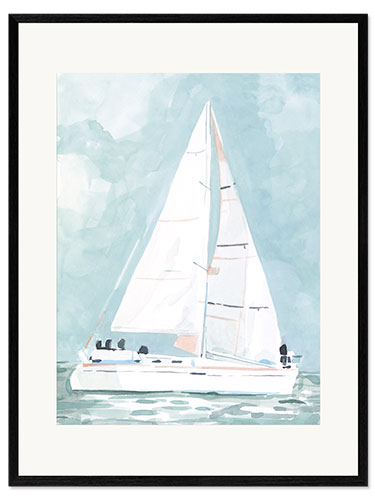 Framed art print Small sailboat