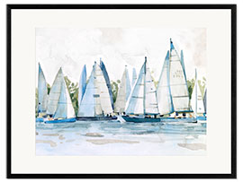 Framed art print Sailing trip I